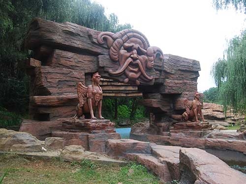 龍居雕塑-公園景觀雕塑