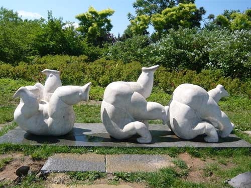 龍居雕塑-石雕小象